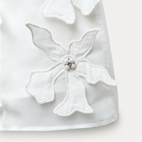 NWT Zara Floral Mini Skirt ZW Collection - Picture 8 of 11